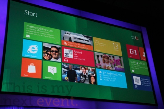Windows 8采用Metro UI Windows 8采用Metro UI