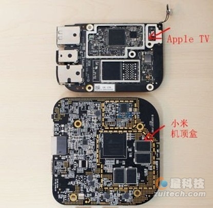 小米盒子與Apple TV對比圖 \