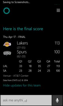 WP8.1,Cortana