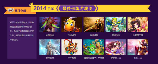 2014年度CGWR中國游戲排行榜頒獎典禮盛大落幕