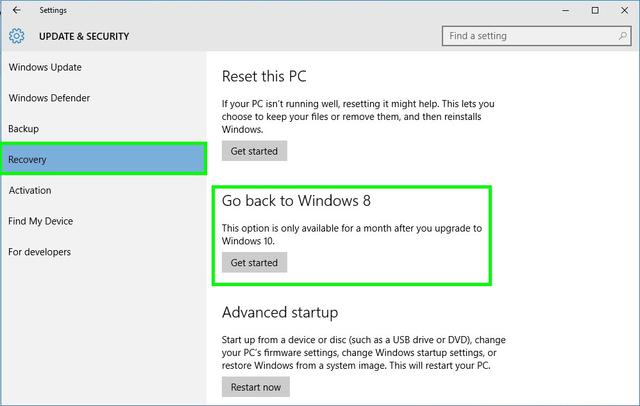 升級到Win10后悔了?來,教你如何恢復系統