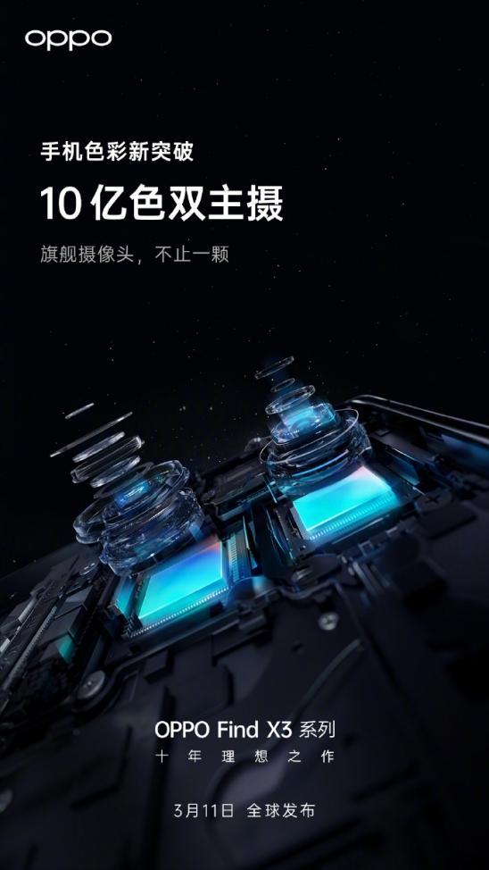10|ɫ@ʾɫOPPO Find X3ϵмl